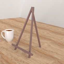 Easel.png STL file Easel Full Size Painting Parties・Template to download and 3D print