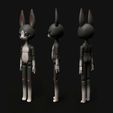 6.jpg BJD Doll stl 3D Model for printing Bunny Rabbit Furry Anthro Ball Jointed Art Doll 23cm