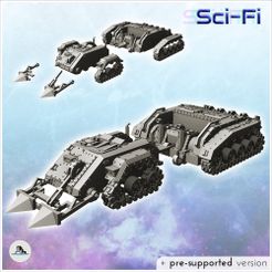 1-PREM-WB-VE-V26.jpg Fichier STL Véhicule blindé de déminage avec cabine blindée et remorque de soutien (26) - Future Sci-Fi SF Post apocalyptic Tabletop Scifi Wargaming Planetary exploration RPG Terrain・Design pour imprimante 3D à télécharger
