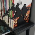 SerreLivresPhoto01.jpg Manga Book Clamp: Gantz, Gundam, Kaiju No 8, Trigun for 20mm shelf