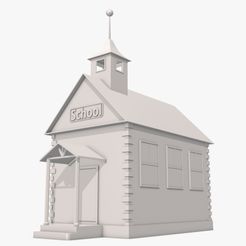 School-house01.jpg Archivo 3D Escuela・Objeto imprimible en 3D para descargar