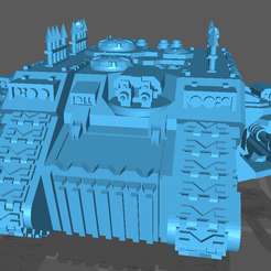 LandRaider.png Free STL file Epic Scale Evil Marines Raiding Tank・Object to download and to 3D print