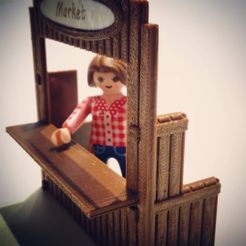 playmolook-playmobil-custom-3dprint-market-mercado-iloveplaymo-customplaymobil.jpg Fichier STL Kiosque miniature pour figurines à l'échelle Playmobil・Modèle imprimable en 3D à télécharger