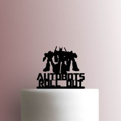 Transformers-2.jpg Archivo STL 3 Cake Topper Adorno Torta - transformers Autobots・Objeto imprimible en 3D para descargar