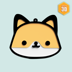 llavero-zorrito-bosque-kawaii-2-copia.png little fox keychain kawaii model 3d - 2#