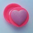 20191116_153951.jpg STL file ♥ Heart Snap Badge ♥・3D printable model to download