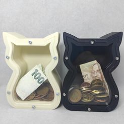 b_1.jpg Fichier STL Tirelire en forme de chat・Objet pour imprimante 3D à télécharger