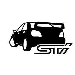 Ekran-Görüntüsü-347.png Subaru İmpreza Sedan 2D DRAWİNG-WALL SILHOUETTE