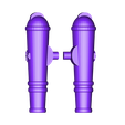 Split_Wrist_Cannon.stl Free STL file Modular Mech SteamPunk・3D printing idea to download, mrhers2