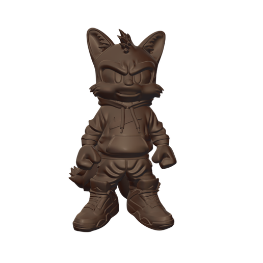 011.png 🦊🔥 EXCLUSIVE 3D PROJECT: Tails Prower "Urban Vibes" Style | STL to FDM and RESIN | Parts Separated by COLOR!
