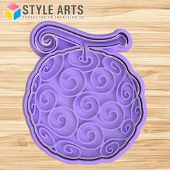 GOMU-GOMU.png STL file Gomu Gomu no mi cookie cutter - Devil Fruit One Piece・3D printer model to download