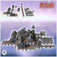 3.jpg Large Asian riverside village set with wooden houses and tower (10) - Asian Asia Oriental Angkor Ninja Traditionnal RPG Mini