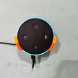 Thigiverse_Photo_1.jpeg Wall Mount - Echo Dot Generation 2 - With cable tuck