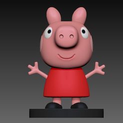 peppa-pig.jpg STL-Datei Peppa Pig・3D-druckbare Vorlage zum herunterladen