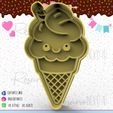 137-Heladito-1.jpg Cucurucho Helado - Ice Cream - popsicles - cookie cutter