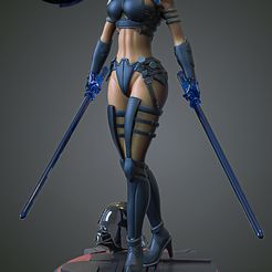 Free STL file Star Wars - Ahsoka and Barriss Kitty Lingerie - Stencil ⭐・3D  printer model to download・Cults