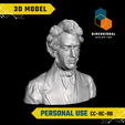 Kierkegaard-Personal.png 3D Model of Soren Kierkegaard - High-Quality STL File for 3D Printing (PERSONAL USE)