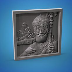 kinggggg.717.jpg Fichier STL Église chrétienne panno modèle 3D STL pour routeur CNC et impression 3D・Plan à imprimer en 3D à télécharger