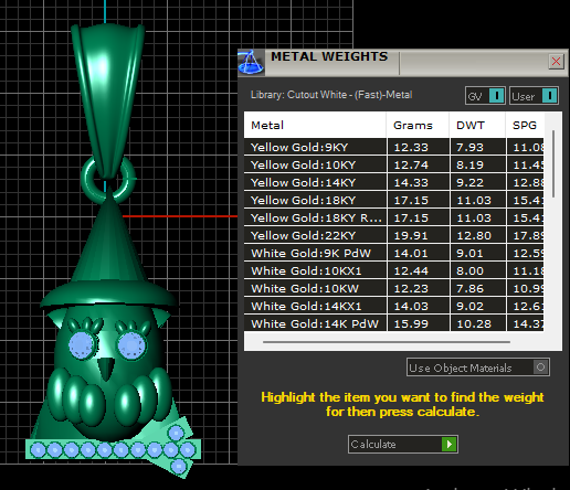 weight.png Colgante imprimible en 3D de búho con sombrero de mago