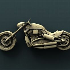 B186.jpg Fichier STL gratuit Harley Davidson・Idée pour impression 3D à télécharger, stl3dmodel