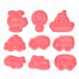 1.jpg Transport Cookie Cutters set of 9