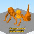 No/support required ~~ Speen Tis ~ Archivo STL R.E 8 baby monster free・Idea de impresión 3D para descargar, lacalavera