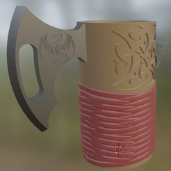 Screenshot-2023-09-06-205424.png STL file Viking Axe Can Cup・3D printer design to download