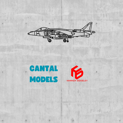 HARRIER JUMP JET #3 | 2D WALL ART