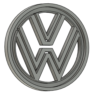 Volkswagen logo mold