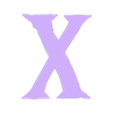 X.stl Letters and Numbers ZELDA Letters and Numbers | Logo
