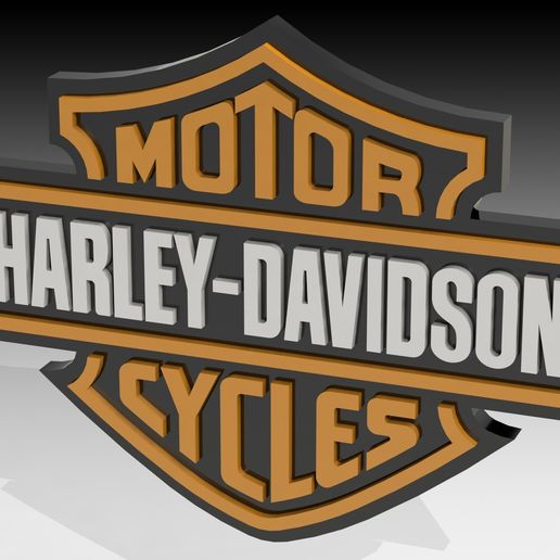 Harley Davidson Logo 3D model