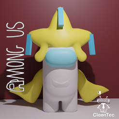 amongusUS_Pokemon_jirachi.png 3D file AMONG US ( Pokemon Jirachi )・Template to download and 3D print