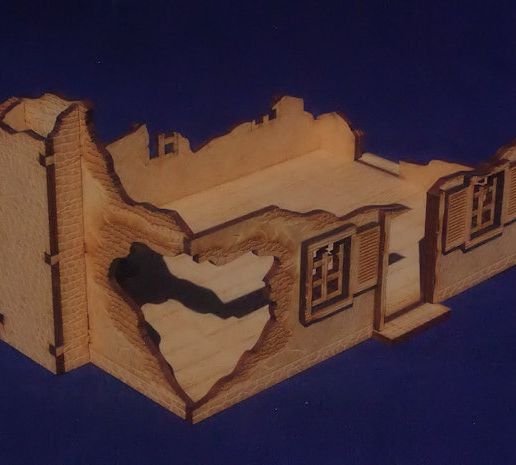 Ruin-1-Pic-2.jpg Laser Cut - 1/56 (28mm) Scale - Ruin 1