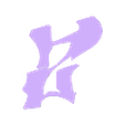 Z.stl 3D GRAFFITI LETTERS