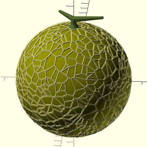 Voronoi melon 3D model