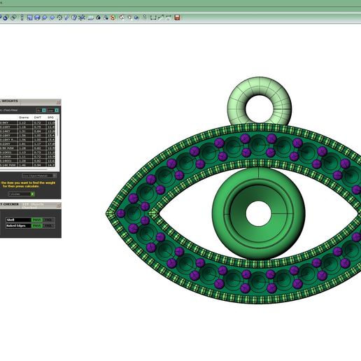 5.jpg Eye of Protection Pendant - 3D Printable Jewelry Model (Free)