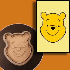 winnie_copertina.png STL file Winnie the Pooh Cookie Cutter・Template to download and 3D print, CookieMaster