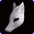 z13-C.png Kitsune Demon Fox Mask Mascara de Zorro Kitsune 10