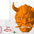 121.jpg Cyberpunk 2077 Japanese Hannya Mask Oni Mask Samurai Demon Mask 3D print model