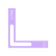 Regla L 20 mm 9 x 9 cm.stl Complete binding set