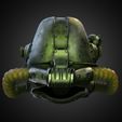 PowerArmorT45HelmetBack.jpg Fallout 4 T-45 Power Armor Helmet for Cosplay