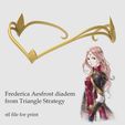 1.jpg Frederica Aesfrost diadem tiara from Triangle Strategy  stl file for print