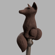 gytruhjytujtdkjjut.png The Owl House - Raine Palisman Staff - Fox - 3D Model