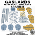 GASLANDS MOVEMENT TEMPLATES EXPLOSION GRANDIE PEGAMENT © PATREON.COMSABLEBADGER SPECIAL THANKS TO MIKAEL MIKAELIS MICAELENSIS AND THE REST OF THE FB GASLANDS CREW Gaslands - Movement Templates 2022 Spanish