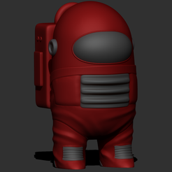 1.png STL file Among US - keychain・3D printer model to download