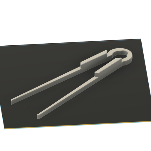 Sushi & Barbecue tongs scalable to your size! - 3D model önizlemesi