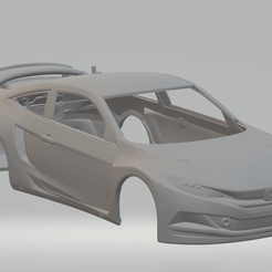 1.png STL file civic rallycross・3D print model to download