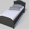 A.jpg single bed,Mattress and 2 Pillows