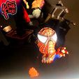02.png Spider Man Multicolor Flexi Print-In-Place + figure & keychain