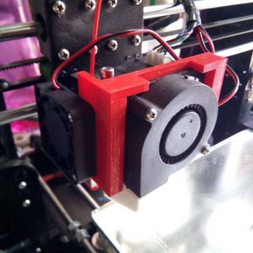 Anet extruder fan bracket - 3D model önizlemesi